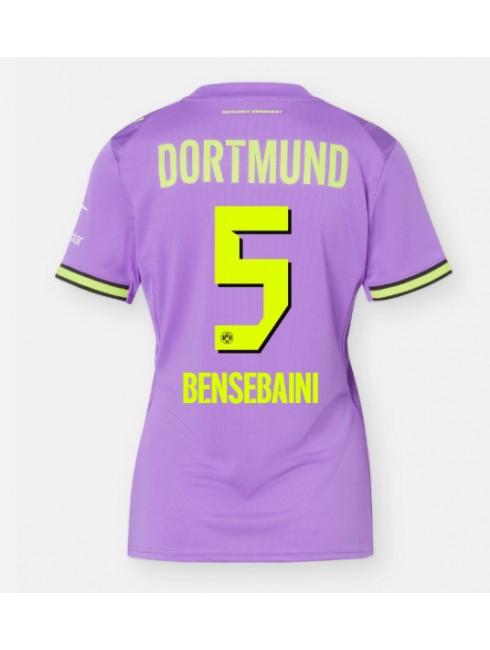 Borussia Dortmund Ramy Bensebaini #5 Ausweichtrikot für Frauen 2026-27 Kurzarm Borussia Dortmund Ramy Bensebaini #5 Ausweichtrikot für Frauen 2026-27 Kurzarm